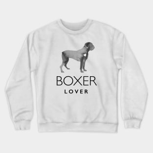 Boxer Dog Lover Gift - Ink Effect Silhouette Crewneck Sweatshirt